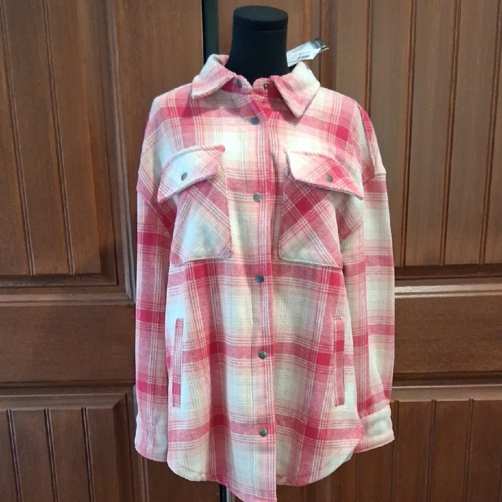 Fornia NWT Pink Tartan Jacket. Size S